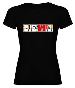 CAMISETA CHICA LOVE AND PEACE