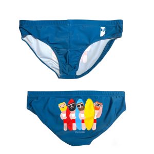 Slip surfistas azul